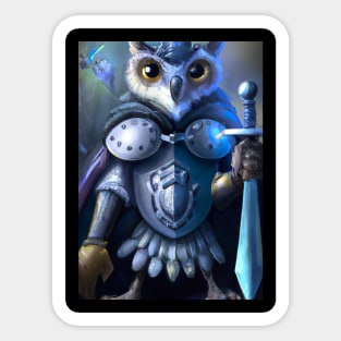 Knight Owl Sticker